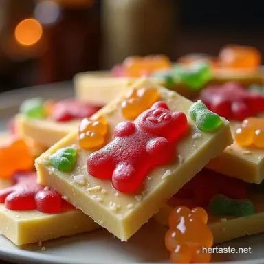 Frozen Gummy Bear Bark A Willy Wonka Treat Recipe Card