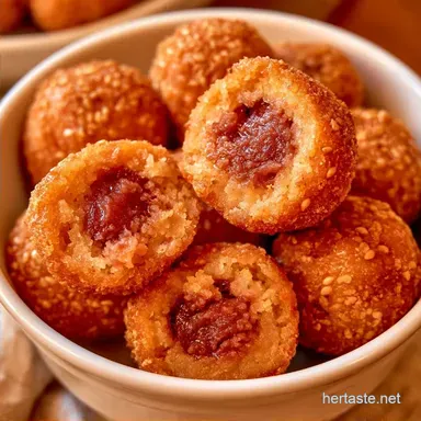 Crispy Red Bean Sesame Pastries
