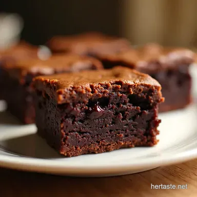 Brownies Recette Facile My Fudgy Chocolate Bliss Recipe Card