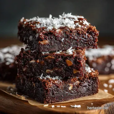 Chocolate Coconut Brownies The Ultimate Fudgy Dream Bars Recipe Recipe Card