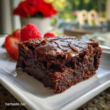 Fudgy Gluten Free Black Bean Brownies: Decadent & Flourless Recipe Card