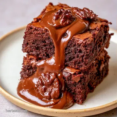 Fudgy Homemade Brownies Recipe Card