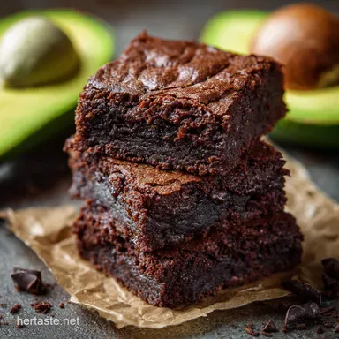 Fudgy Keto Avocado Brownies Decadent Sugar Free Low Carb Dessert Recipe Card