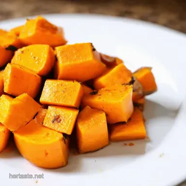 Garlic Butter Roasted Butternut Squash Dead Easy Delicious Recipe Card