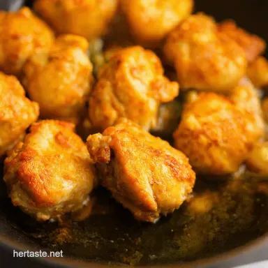 Golden Garlic Butter Chicken Bites An Easy Weeknight Winner Recipe Card