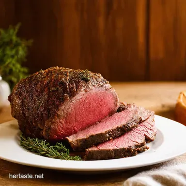 Garlic Butter Herb Roast Beef Sunday Roast Perfection Recipe Card