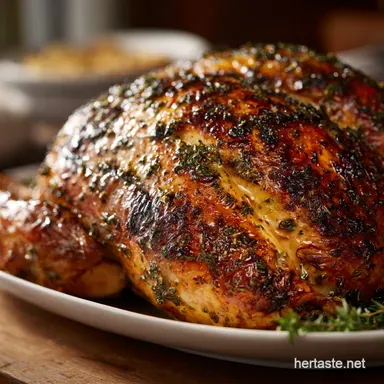 Garlic Butter Herb Roasted Turkey: The Ultimate Crispy Skin Guarantee Recipe Card