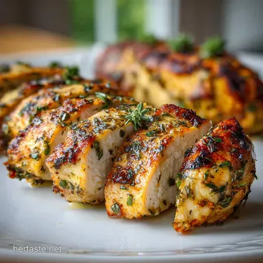 Chicken Tenderloin Recipe with Garlic and Herbs in 20 Minutes Recipe Card