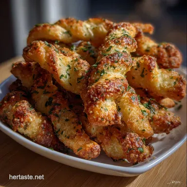 Delicious New Years Eve Finger Food Idea with Garlic Burst Recipe Card