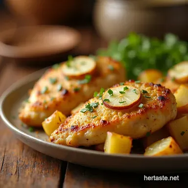 Garlic Parmesan Chicken Potatoes Weeknight Winner Recipe Card