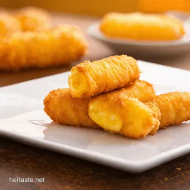 Golden Mozzarella Sticks My Easy Gooey Recipe Recipe Card