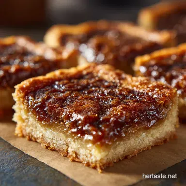Butter Tart Squares The Ultimate Gooey Shortbread Recipe Recipe Card