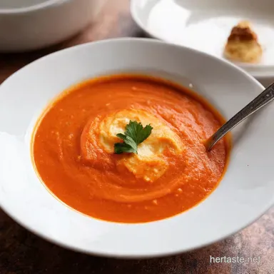 Grandmas Tomato Soup Recipe Creamy Comfort with a Twist Recipe Card