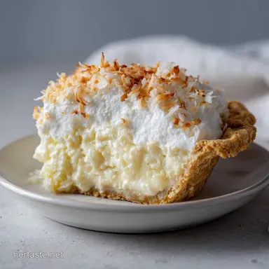 Grandmas Coconut Cream Pie with Silky Custard in 45 Minutes Recipe Card