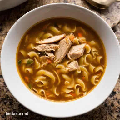Grandmas Chicken Noodle Soup ScratchMade Comfort Recipe Card