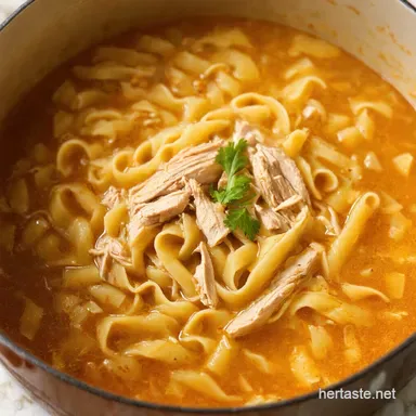 Grandmas Secret Easiest Easy Chicken Noodle Soup Recipe Recipe Card