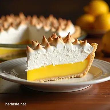 Grandmas Sunshine Lemon Meringue Pie A Classic Recipe Recipe Card
