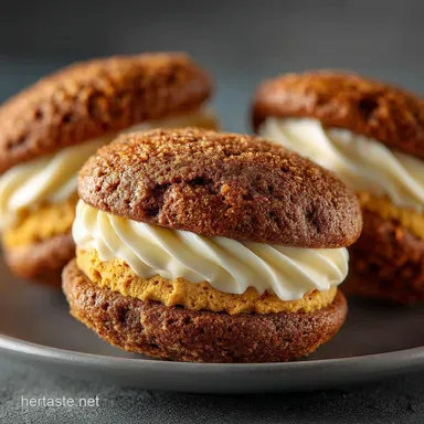 Pumpkin Cheesecake Whoopie Pies Soft Spiced Shells Tangy Cream Cheese Filling