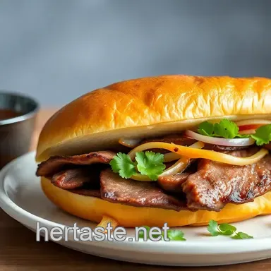 Ultimate Grilled Ribeye Beef Banh Mi Sandwich: A Delicious Twist!