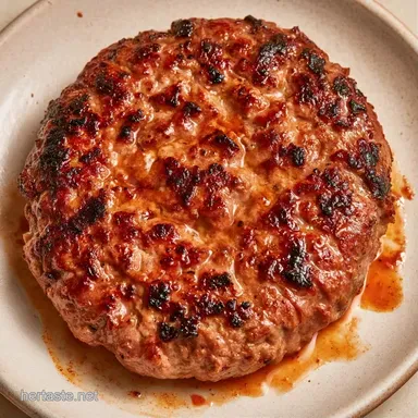 Ground Beef Recipe for Burgers for 4 Recipe Card