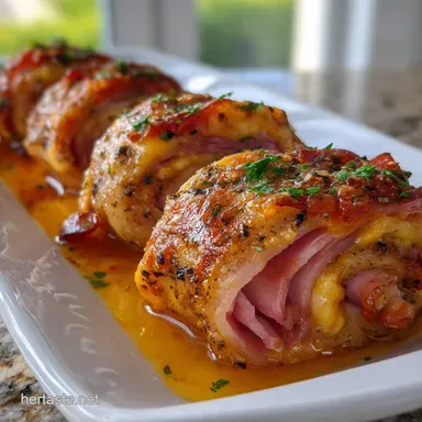 Ham and Jack RollUps: Cheesy Baked Party Nibbles Recipe Card