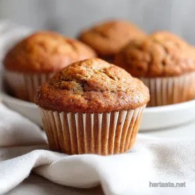 Healthy Banana Muffins Recipe with Oats | 28 Min Recipe Card