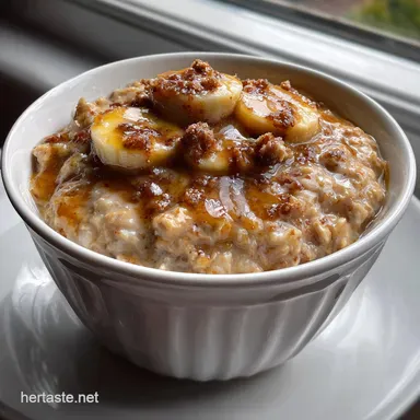 Healthy Banana Overnight Oats Easy GrabandGo: 10-Minute Prep Recipe Card