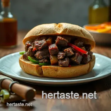 Hearty Chuckwagon Sandwich: A Rustic Taste of the Old West Recipe Card