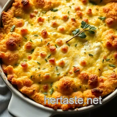 Easy Cottage Cheese Bake with Herb Crust: A Comforting Delight Recipe Card
