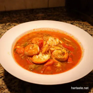 Zuppa di Pesce A Hearty Italian Seafood Stew Recipe Card