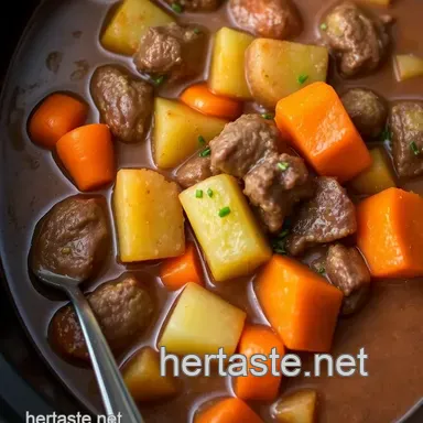 Hearty Slow-Cooked Beef Stew: A Family Favourite for Crockpot Meals Recipe Card