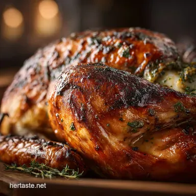 Herb Butter Turkey: The Ultimate Juicy Roast with Crispy Skin Recipe Card