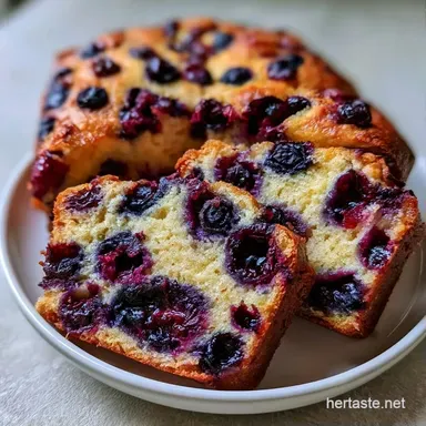 Homemade Blueberry Bread with Sour Cream Recipe Card