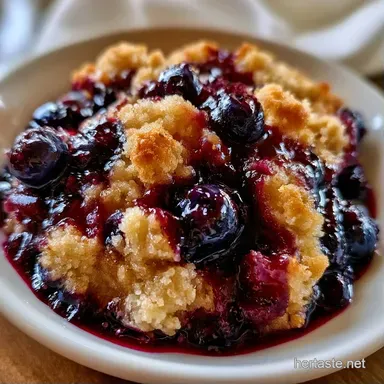 Fresh Blueberry Cobbler Recipe Recipe Card