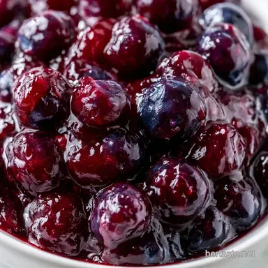 Blueberry Jam in 40 Minutes Recipe Card
