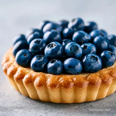 Blueberry Tart for 6 Servings Recipe Card
