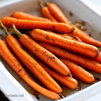 Honey Garlic Butter Roasted Carrots So Easy So Good Recipe Card