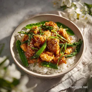 Asian Meal Youll Crave: Honey Garlic Chicken Recipe Card