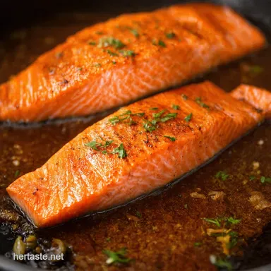 Honey Garlic Salmon Recipe RestaurantStyle Home Cook Easy Recipe Card