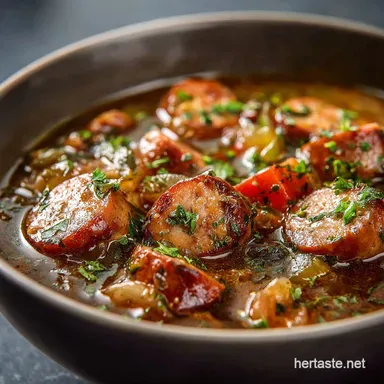 Instant Pot Gumbo: Authentic Chicken Sausage Recipe, Ready Fast Recipe Card
