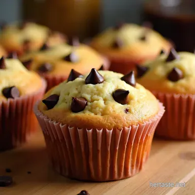 My GoTo Irresistible Chocolate Chip Muffins Youll Bakery Style Recipe Card