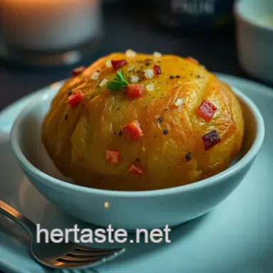 Jacket Potato Perfection: How to Microwave a Potato, Fast! Recipe Card