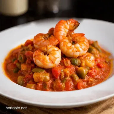 Jazzy Prawn Creole Recipe A Taste of New Orleans Recipe Card