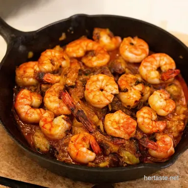Easy Jerk Shrimp Skillet Caribbean Flavor in 30 Minutes Recipe Card