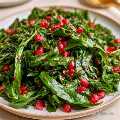 Kale Salad with Pomegranate Recipe Card