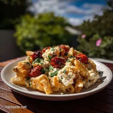 Keto Baked Feta Pasta Recipe: Viral Dish Reimagined Low Carb Recipe Card