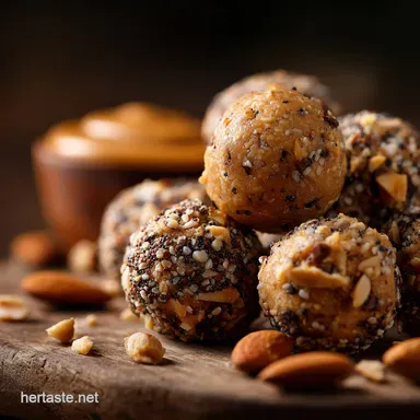 Keto Peanut Butter Protein Balls: Easy 10-Min No-Bake Low Carb Snack Recipe Card