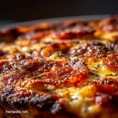 Keto Low Carb Pizza Casserole: Ultimate Deep Dish Bake (6 Net Carbs!) Recipe Card