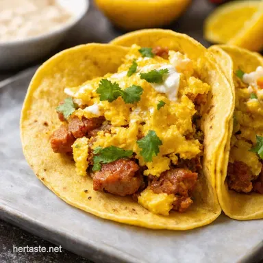 Keto Sunrise Tacos Low Carb Breakfast Bliss Recipe Card