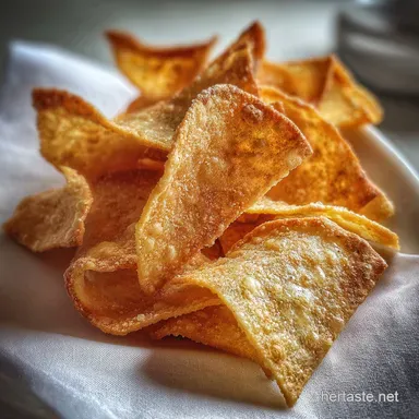 Keto Tortilla Chips: Crispy Baked in 25 Minutes Recipe Card